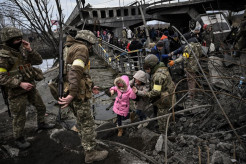 Bridge wreckage