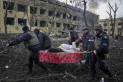 Injured pregnant woman